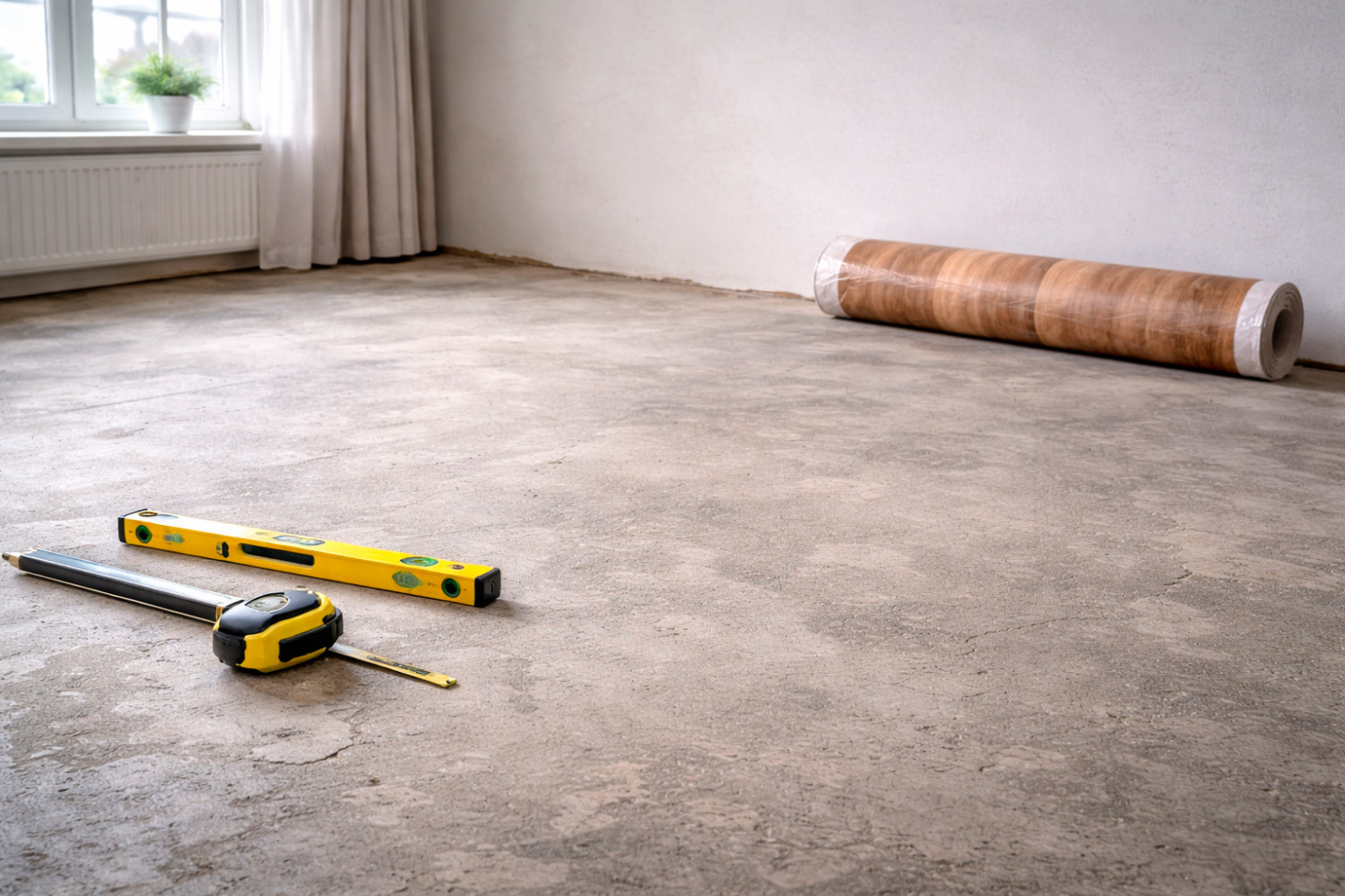 Линолеум на бетонный пол: что важно сделать заранее, чтобы пол не вздулся и не пошёл волнами