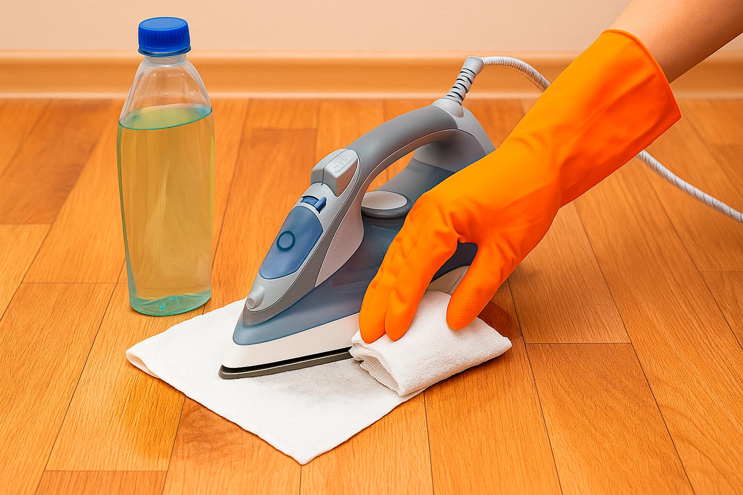 Небольшая хитрость: как быстро отмыть старый линолеум