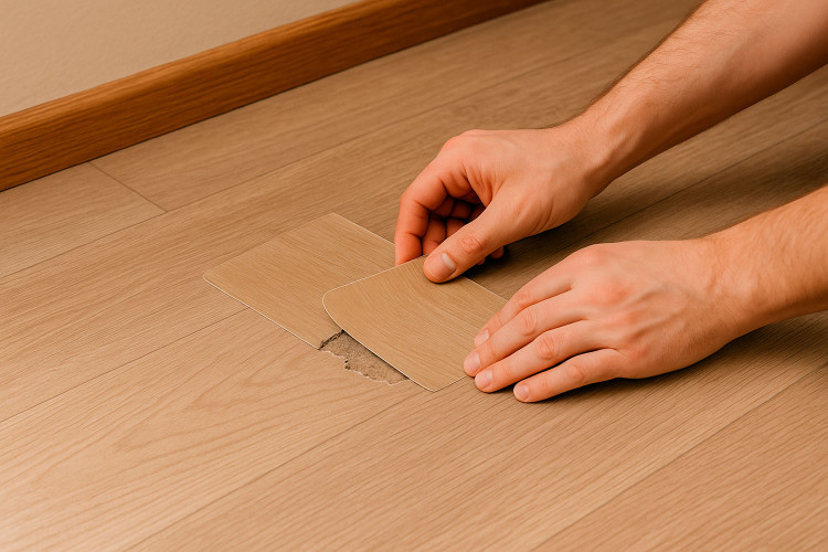 Как починить порванный линолеум