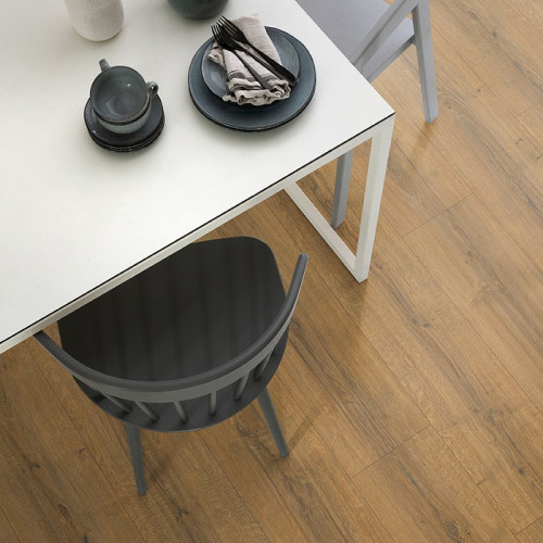 Ламинат Egger Pro Large Aqua+ EPL184 Дуб Шерман коньяк коричневый