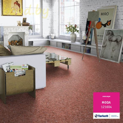 Линолеум Tarkett Moda (Мода) 121604 (Красный)