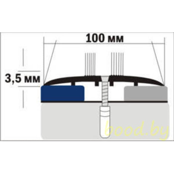 Порог напольный алюминиевый A100 анодированный 90 см.