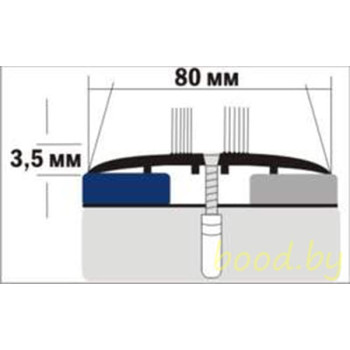 Порог напольный алюминиевый A80 анодированный 90 см.