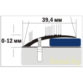 Порог напольный алюминиевый C4 анодированный 90 см.