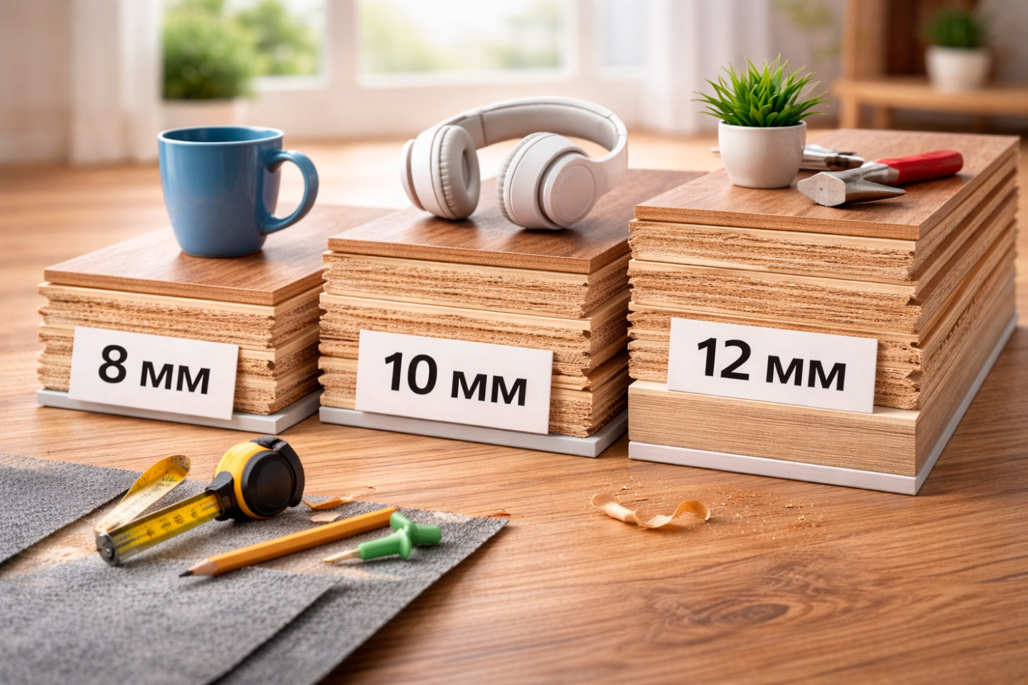 Толщина ламината: 8 мм, 10 мм или 12 мм — что лучше