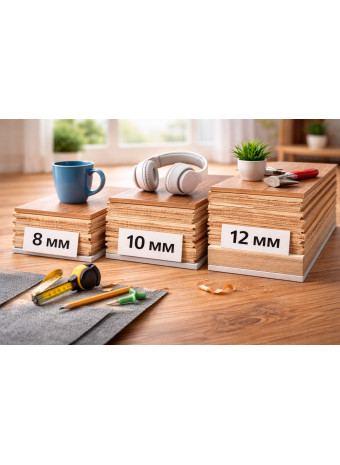 Толщина ламината: 8 мм, 10 мм или 12 мм — что лучше