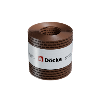 Лента вентиляционная карнизная полипропилен DOCKE 100х5000 коричневый
