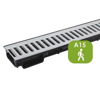 Лоток Ecoteck Lite 100h56 с решеткой стальной кл. А15