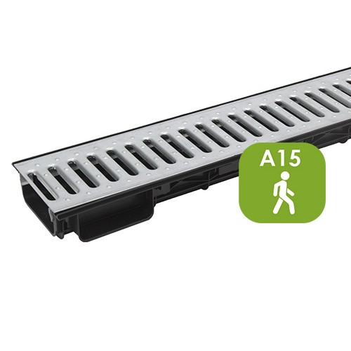 Лоток Ecoteck Lite 100h56 с решеткой стальной кл. А15