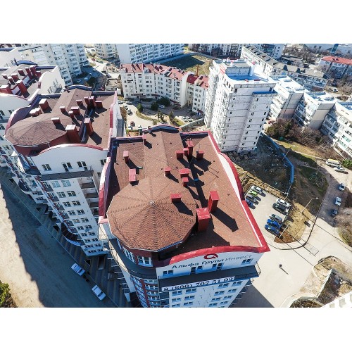 Гибкая черепица Docke PIE STANDARD СОТА Красный
