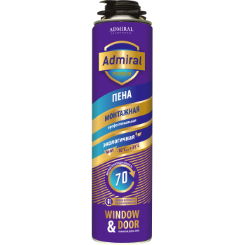 Пена профессиональная ADMIRAL PREMIUM 70 всесезонная, 850мл