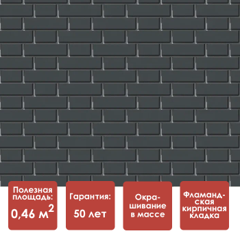 Döcke STANDARD ФЛЕМИШ Панель (Темно-серый)