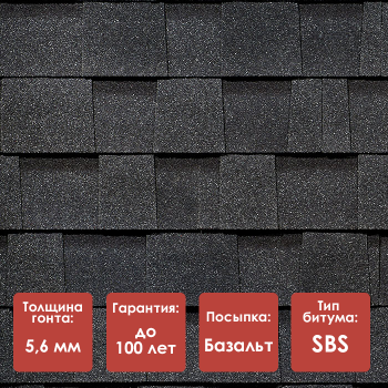 Двухслойная гибкая черепица Döcke PIE PREMIUM/ DRAGON/ Ежевика