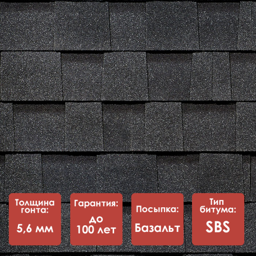 Двухслойная гибкая черепица Docke PIE PREMIUM DRAGON Ежевика