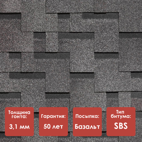 Гибкая черепица Docke PIE PREMIUM ГЕНУЯ Канноли