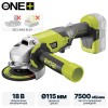 Углошлифмашина RYOBI R18AG-0 (без батареи) система ONE +