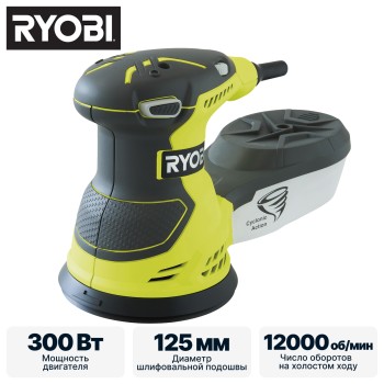 Эксцентриковая шлифмашина RYOBI ROS300A