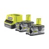 Аккумулятор (2) с зарядным устройством RYOBI RC18120-250 система ONE +