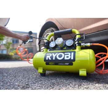 Компрессор безмасляный коаксиальный аккумуляторный RYOBI R18AC-0 (без батареи) система ONE +