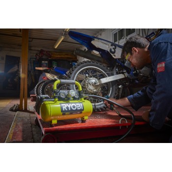Компрессор безмасляный коаксиальный аккумуляторный RYOBI R18AC-0 (без батареи) система ONE +