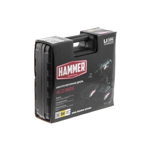 Дрель-шуруповерт аккумуляторная Hammer ACD18BS