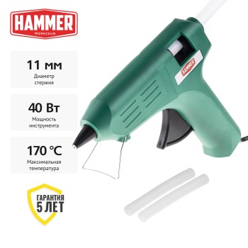 Термоклеевой пистолет Hammer GN-11