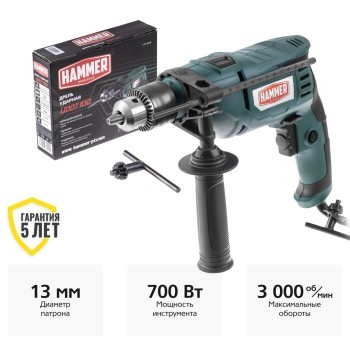 Дрель ударная Hammer UDD710D