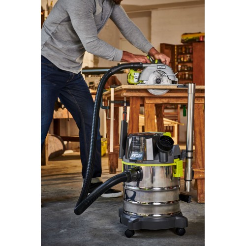 Пылесос строительный RYOBI R18WDV-0 (без батареи) система ONE +