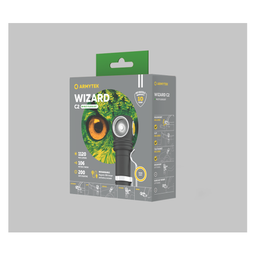 Фонарь Armytek Wizard C2 Magnet USB Теплый