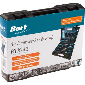 Набор ручного инструмента Bort BTK-42