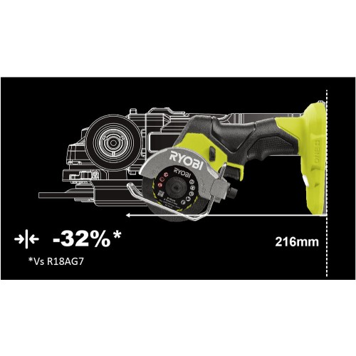 Пила циркулярная аккумуляторная Ryobi HP RCT18C-0 (без батареи) система ONE +