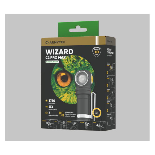 Фонарь Armytek Wizard C2 Pro Max Magnet USB Теплый