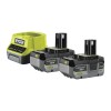Аккумулятор (2) с зарядным устройством RYOBI RC18120-240X система ONE +