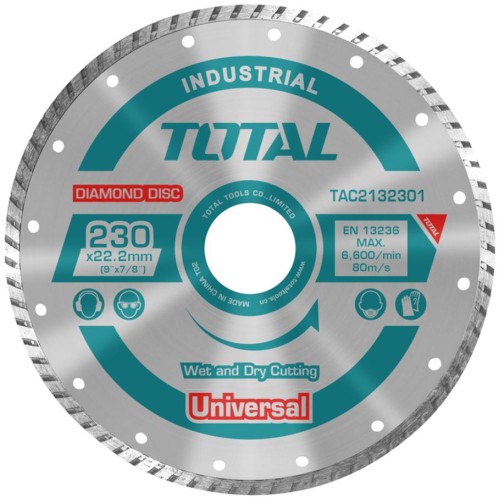 Диск алмазный 230x10x22,2 мм TOTAL TAC2132301