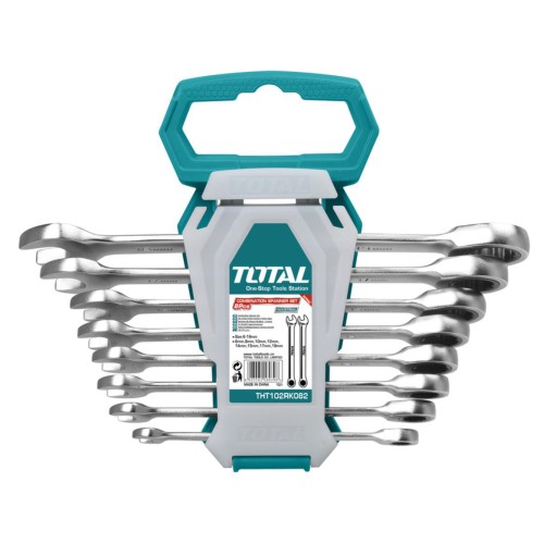 Набор ключей комбинированных с трещоткой TOTAL THT102RK086 (8 шт)