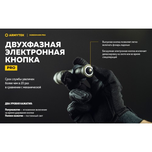 Фонарь Armytek Dobermann Pro Magnet USB Olive Теплый