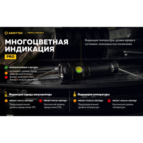Фонарь Armytek Prime C2 Pro MAX Теплый