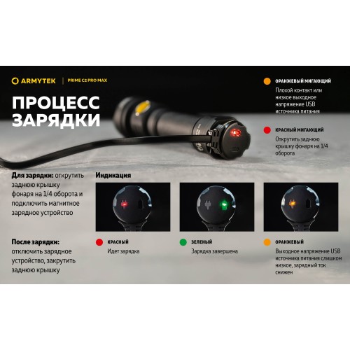 Фонарь Armytek Prime C2 Pro MAX Теплый