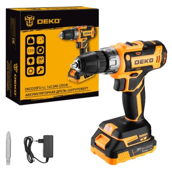 Дрель-шуруповерт аккумуляторная DEKO DKCD20FU-Li 063-4149