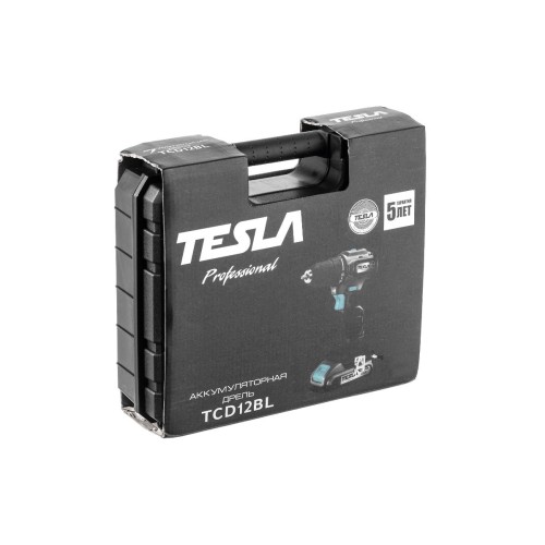 Дрель-шуруповерт аккумуляторная TESLA TCD12BL