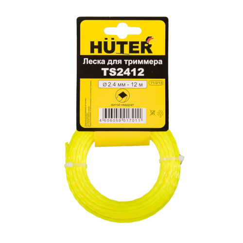 Леска (2.4 мм; 12 м; витой квадрат) Huter TS2412
