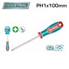 Отвертка крестовая PH1x100мм TOTAL TSDPH1100