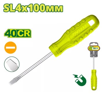 Отвертка шлицевая SL4 100мм DYLLU DTSD3944