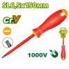 Отвертка шлицевая SL6.5x150мм диэлектрическая DYLLU DTSD7266