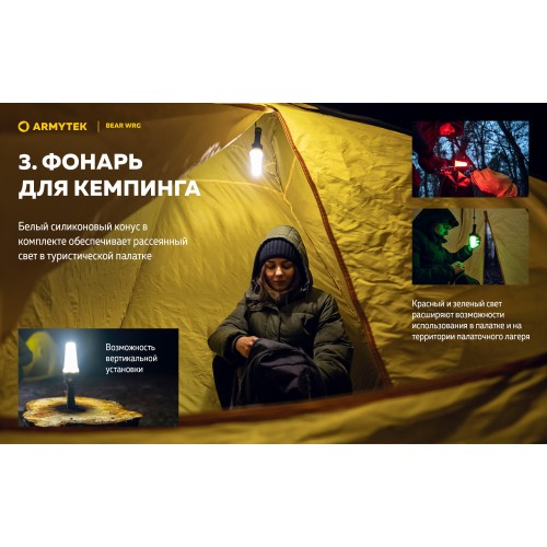 Фонарь Armytek Bear WRG