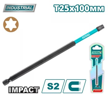 Бита ударная T25 100 мм TOTAL TACIM71T25100