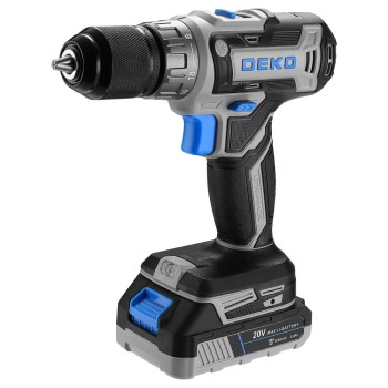 Дрель-шуруповерт аккумуляторная DEKO DKCD20V ONE + SET 63