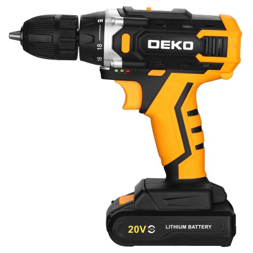 Дрель-шуруповерт аккумуляторная DEKO Banger 20V ONE +