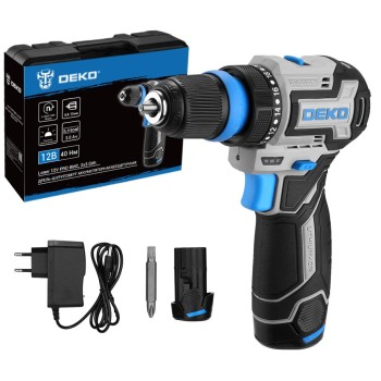 Дрель-шуруповерт аккумуляторная DEKO Loner 12V PRO 085-1122