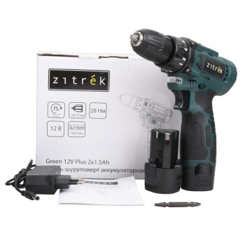 Дрель-шуруповерт аккумуляторная Zitrek Green 12V Plus 085-1014